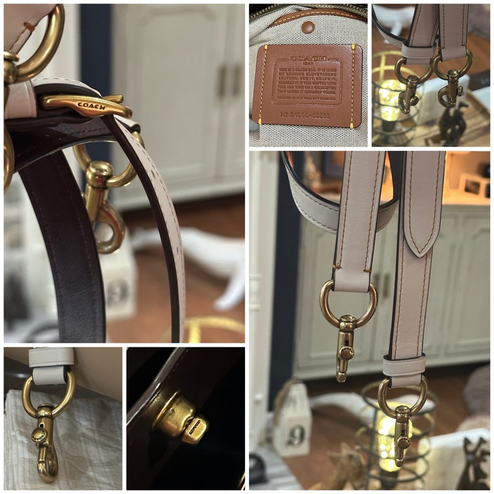 COACH 1941 Mason Carryall Colorblock Satchel in Beechwood w/Snakeskin Detail - Picture 9 of 16